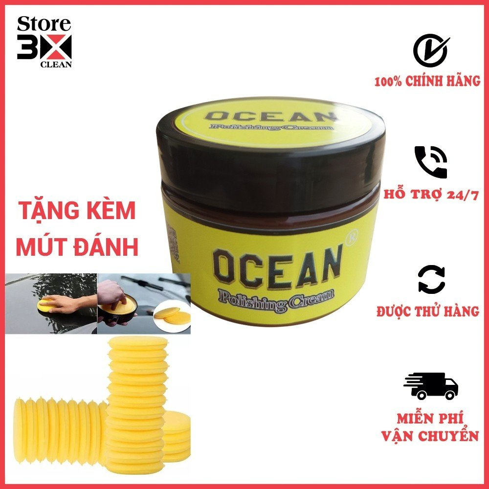 Kem Đánh Bóng Làm Mờ Vết Trầy Xước Ocean 100gram