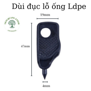 Dùi đục lỗ ống mềm pe / ldpe, dụng cụ đục lỗ 3mm - 5mm , gắn béc tưới cây