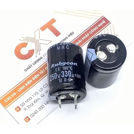 Tụ hóa 330uF 250V 22x30mm