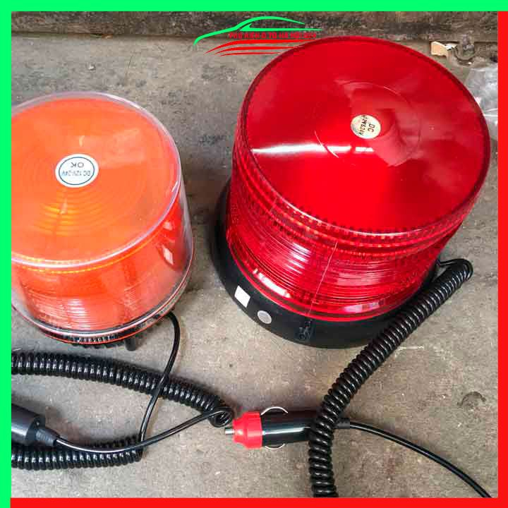 Đèn led xoay chớp cảnh báo to - nhỏ có dây cắm tẩu sạc dành chô ô tô 12V-24V