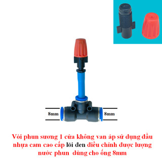 Béc phun sương đơn kèm t 8mm, 10mm, 12mm