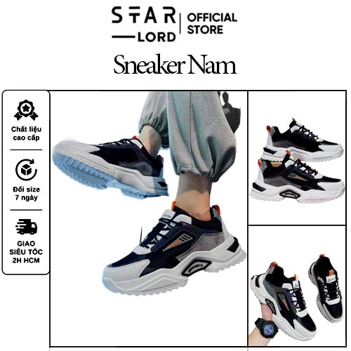 Giày sneaker nam đế độn StarLord SL1078 phối màu phản quang