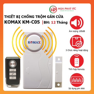 Thiết bị chống trộm gắn cửa kèm remote Komax KM-C05