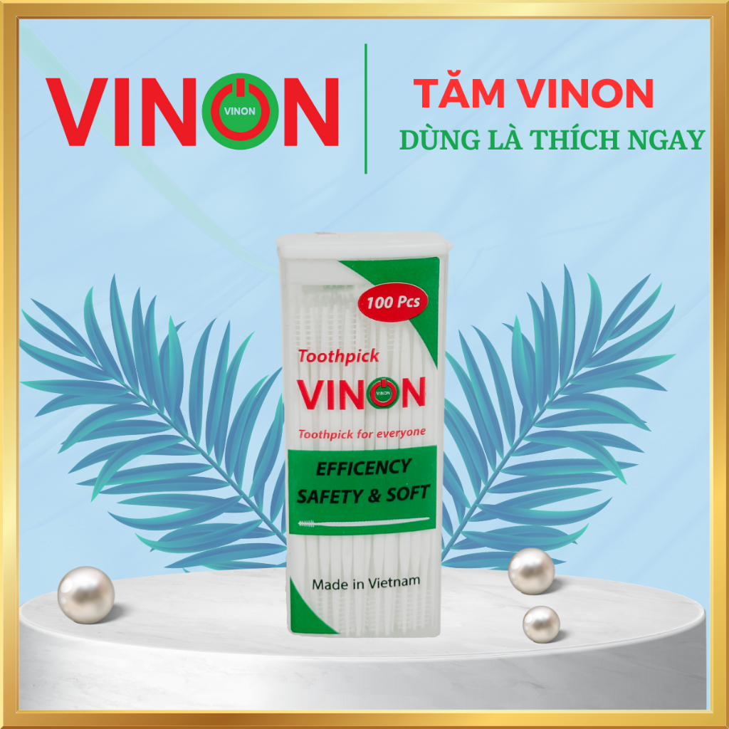 Tăm Vinon - Lựa Chọn Hoàn Hảo Cho Răng Miệng (Hộp X 100 Tăm)