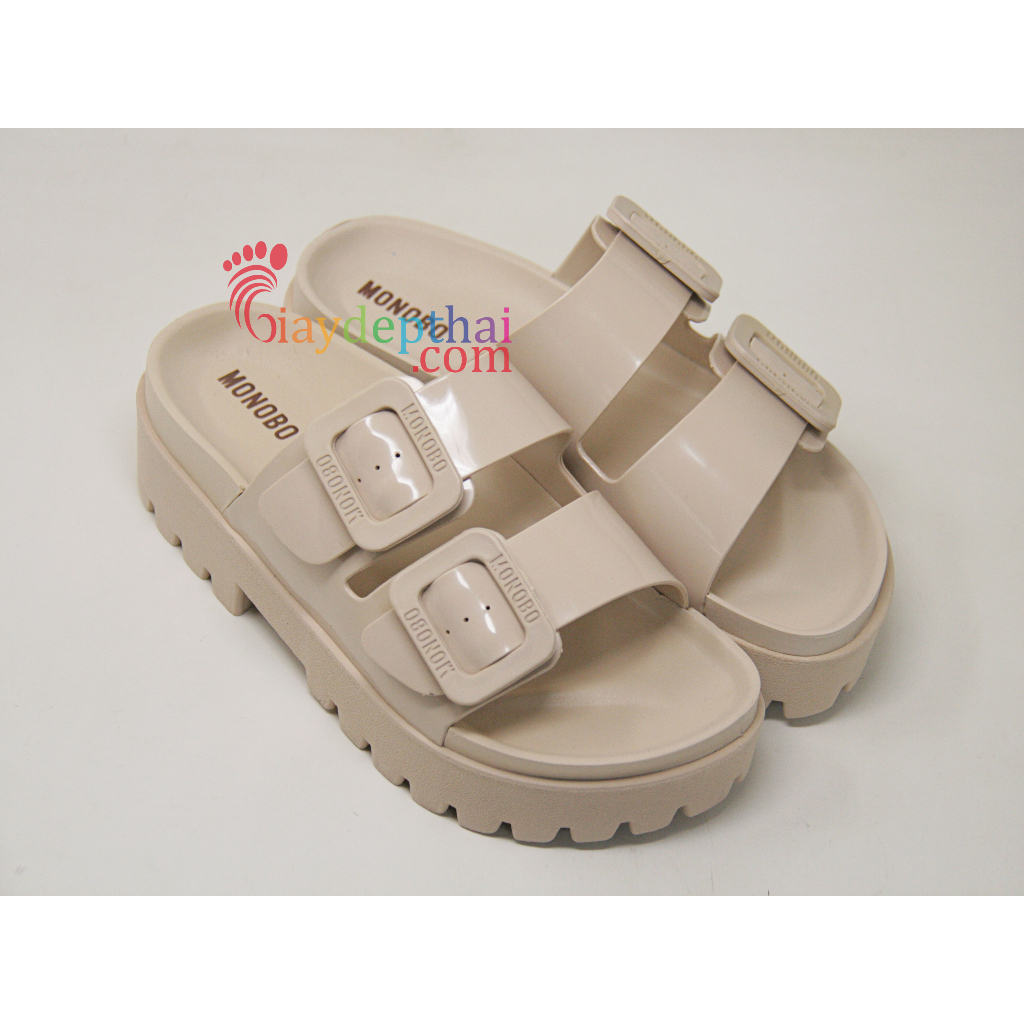 Dép Nữ Thái Lan hai quai ngang đế xuồng 5cm Monobo Super Jello 2