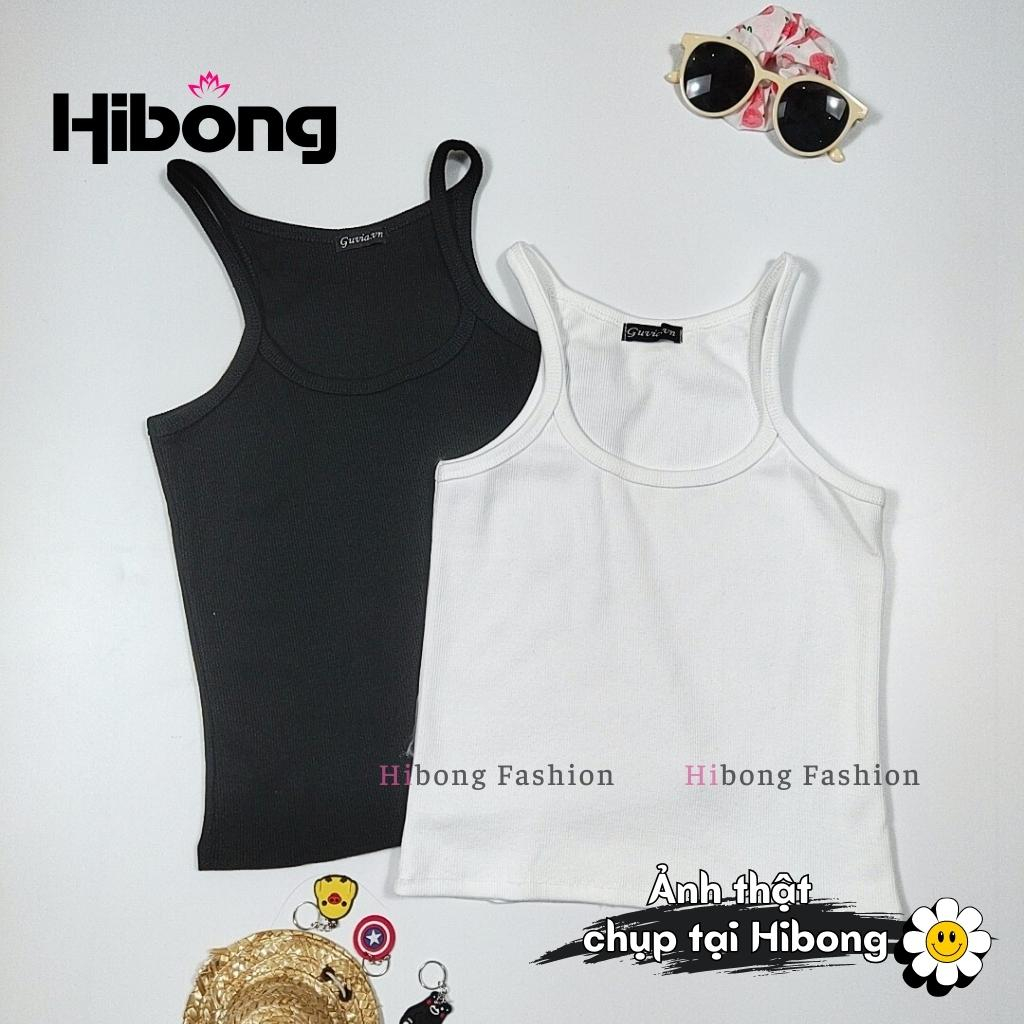 🌸 Áo Ba Lỗ Dây Nhỏ DÁNG DÀI Nữ Trơn GUVIA, Ôm Body Chất Tốt, Áo Ba Lỗ Nữ ôm thun gân mềm mát HIBONG