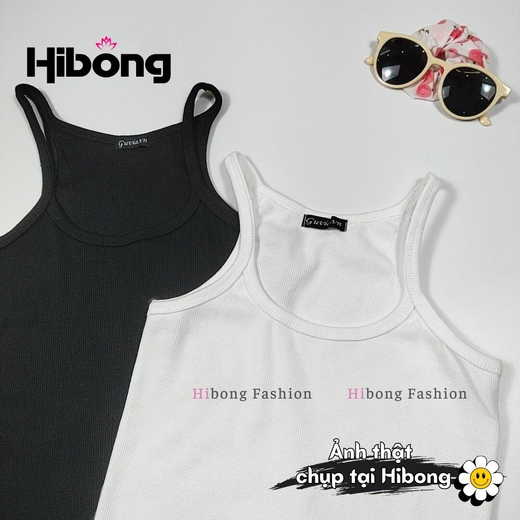 🌸 Áo Ba Lỗ Dây Nhỏ DÁNG DÀI Nữ Trơn GUVIA, Ôm Body Chất Tốt, Áo Ba Lỗ Nữ ôm thun gân mềm mát HIBONG