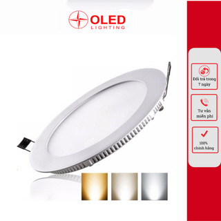 Đèn âm trần siêu mỏng, đèn led downlight hình tròn 6w,9w,12w oled siêu đẹp cho phòng khách, phòng ngủ - bảo hành 2 năm