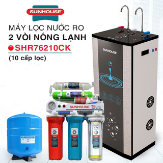 Máy lọc nước sunhouse shr76210ck 10 lõi nóng lạnh , lọc nước ro 10 lõi sunhouse - hàng trưng bày