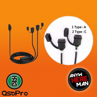 Bộ sạc có dây 2 cổng rời USB+typeC Osopro