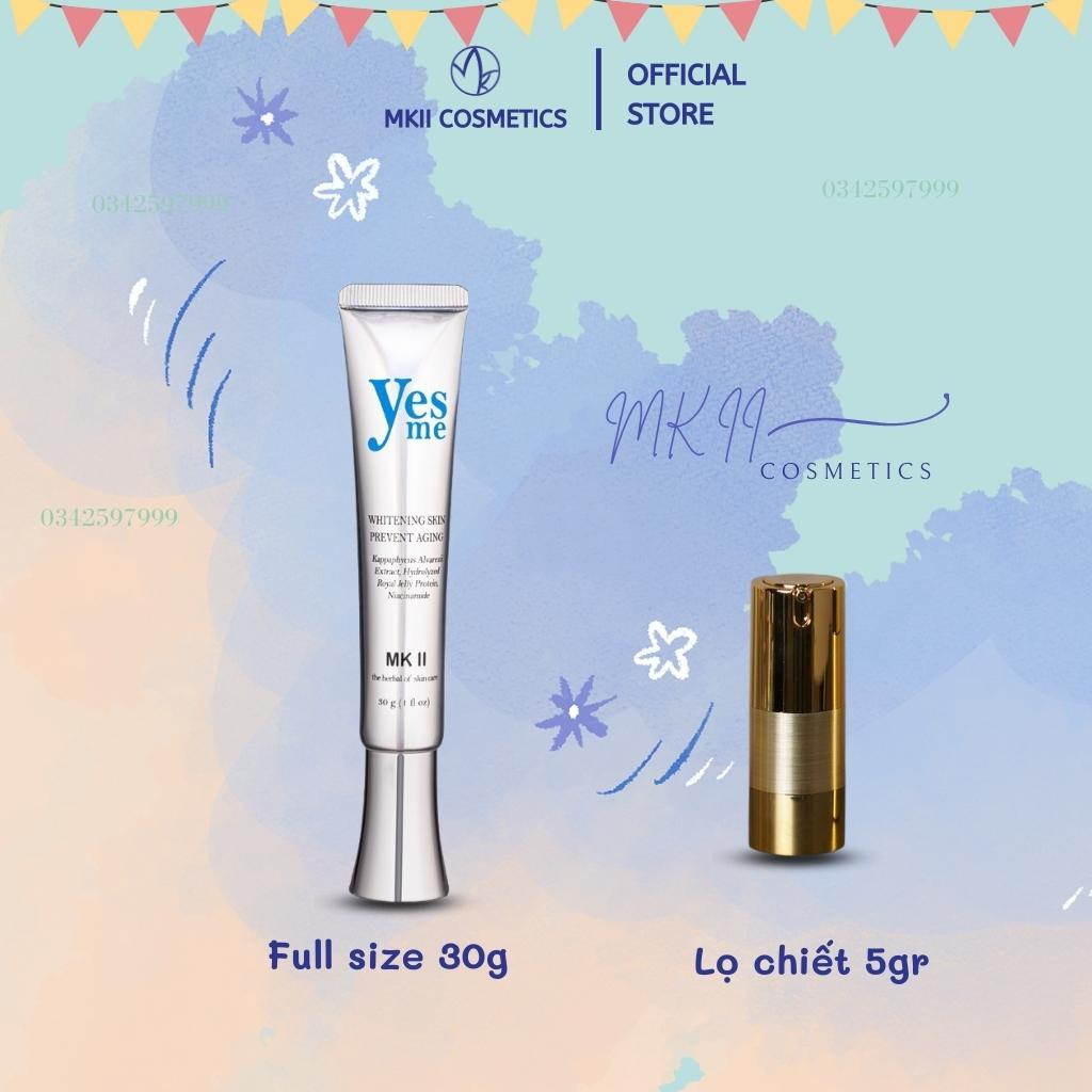 kem Trắng Sáng Da Yes Me- Siêu Phẩm Trắng Sáng Da Trọn Đời (lọ chiết 5gr) - Mỹ Phẩm MKIi