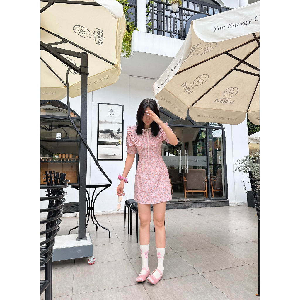 Đầm xoè tay phồng hoa nhí Sakura dress Gem Clothing SP000155