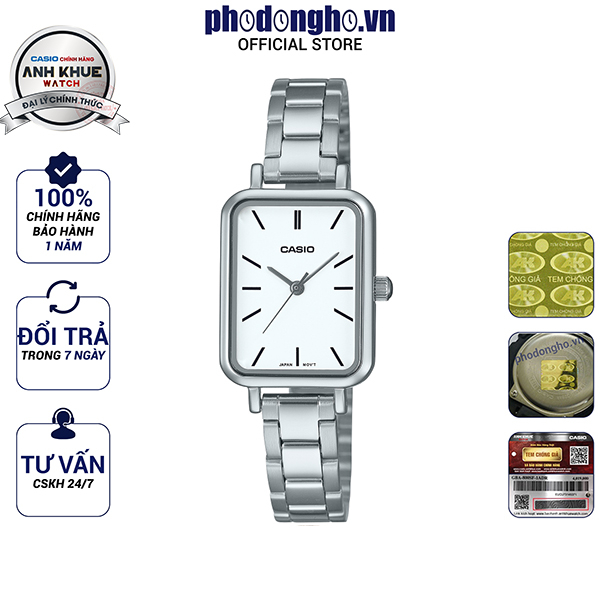 Đồng hồ nữ dây kim loại Casio Anh Khuê LTP-V009D-7EUDF