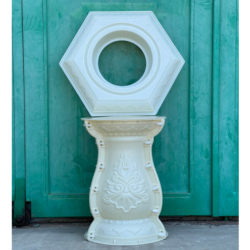 Combo Khuôn Đúc Đôn Tròn Cao 45 Và Tấm Xoay Tròn 60,Tấm Xoay Lục Giác 58,60,65,LG Chum 55