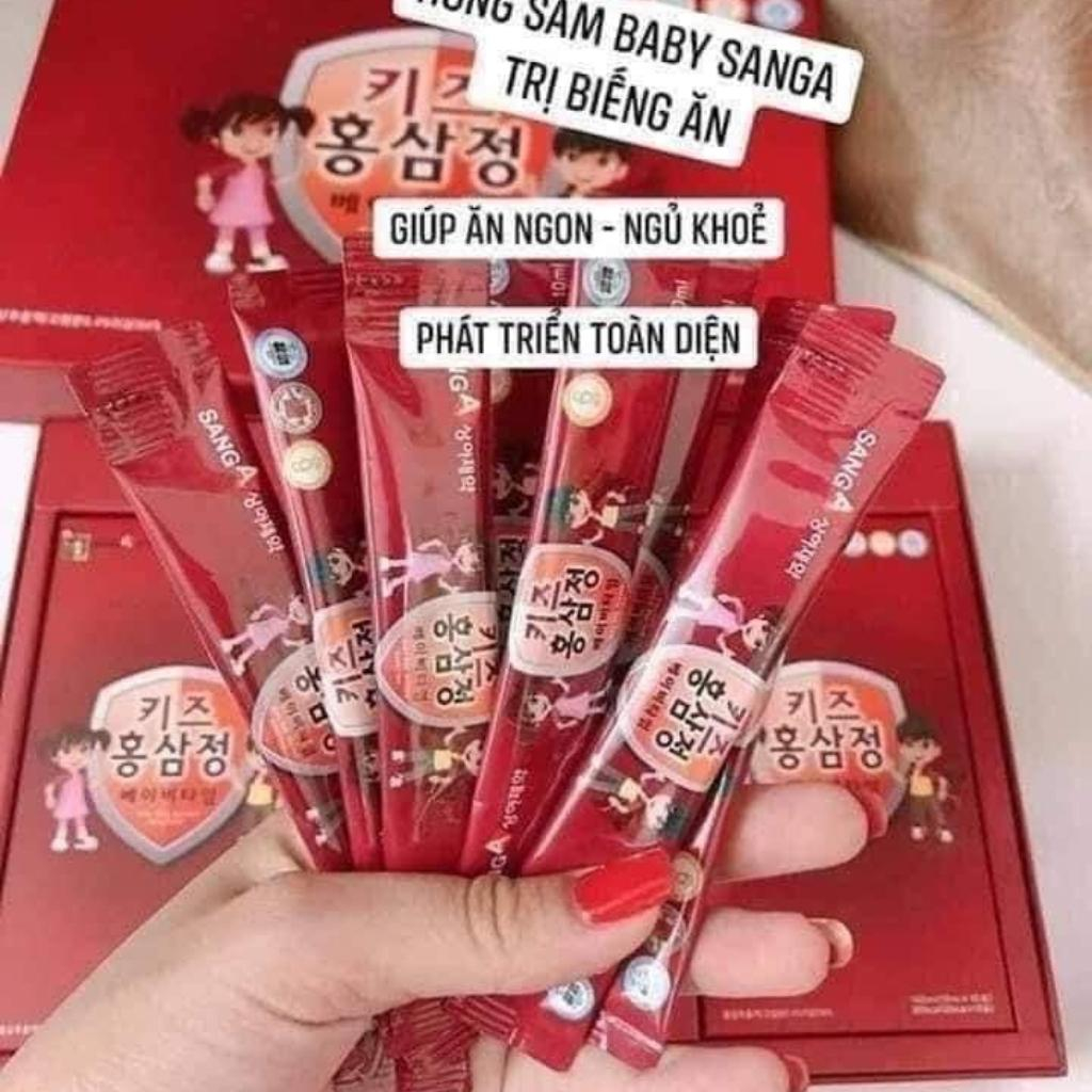 Nước Hồng Sâm Baby Sang A Hàn Quốc Giúp Trẻ Ăn Ngon Tăng Sức Đề Kháng Cho Bé Từ 1 Tuổi Hộp 30 Gói