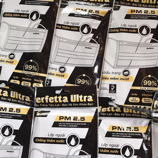 KHẨU TRANG PERFETTA ULTRA PM 2.5 (1 Bịch 5 cái) - Hàng Có Sẵn - Đảm Bảo Chính Hãng