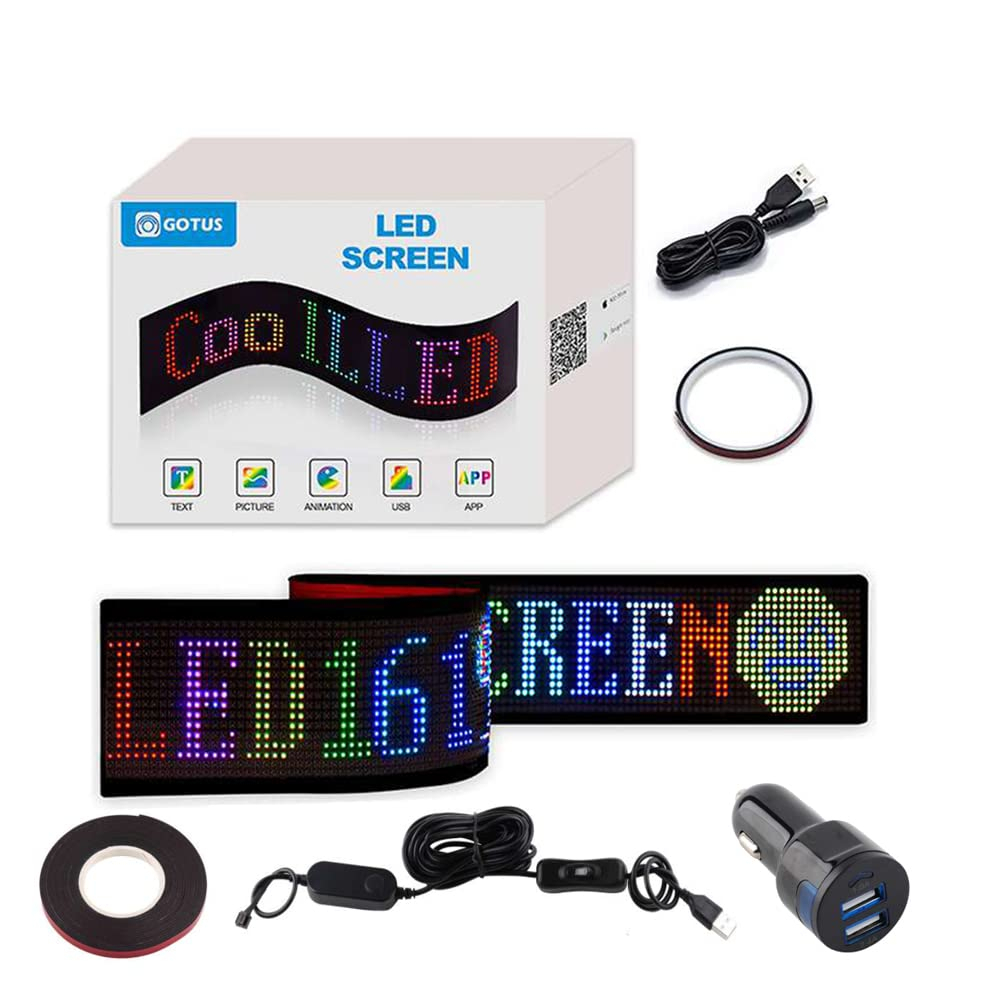 Màn hình mềm chạy LED Ô Tô LED Matrix RGB Car Smart APP