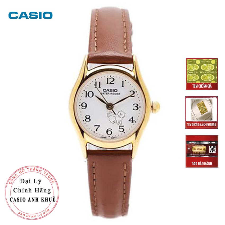 Đồng hồ nữ Casio LTP-1094Q-7B7RDF dây da mặt nhỏ