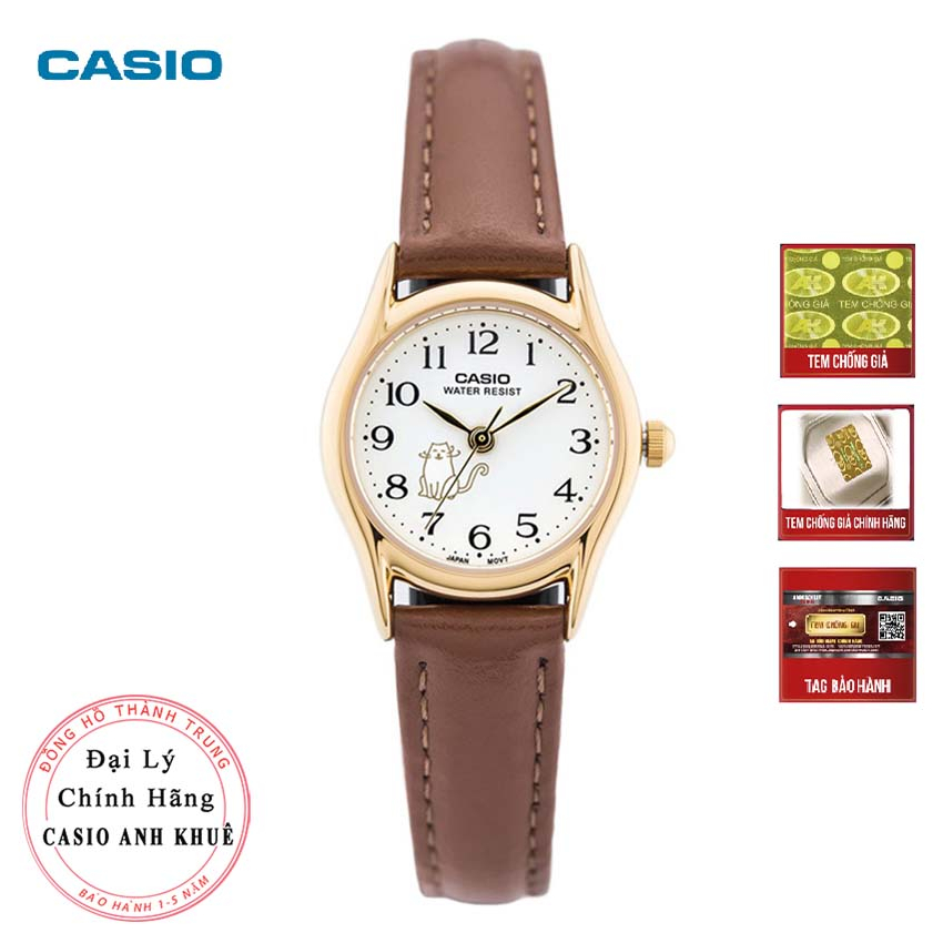 Đồng hồ nữ Casio LTP-1094Q-7B8RDF dây da mặt nhỏ