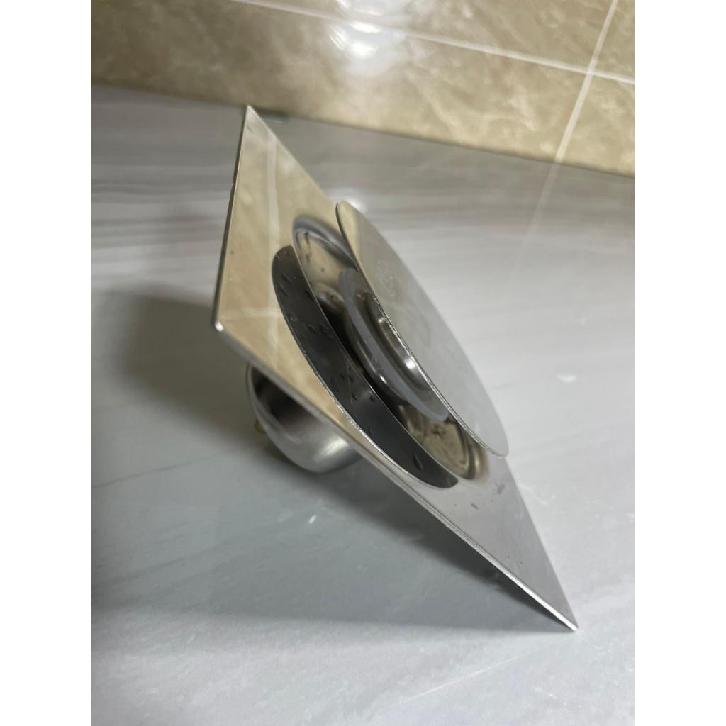 Hố ga , phễu thoát sàn chống hôi đúc nguyên khối Inox 304,