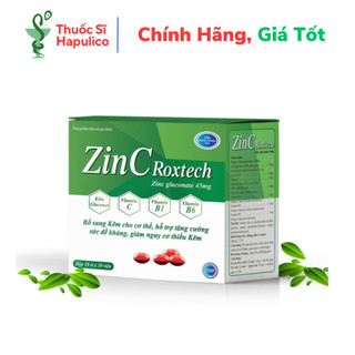  Viên kẽm ZinC Roxtech vitamin C B tăng cường sức đề kháng tăng sức khỏe - 100 viên 