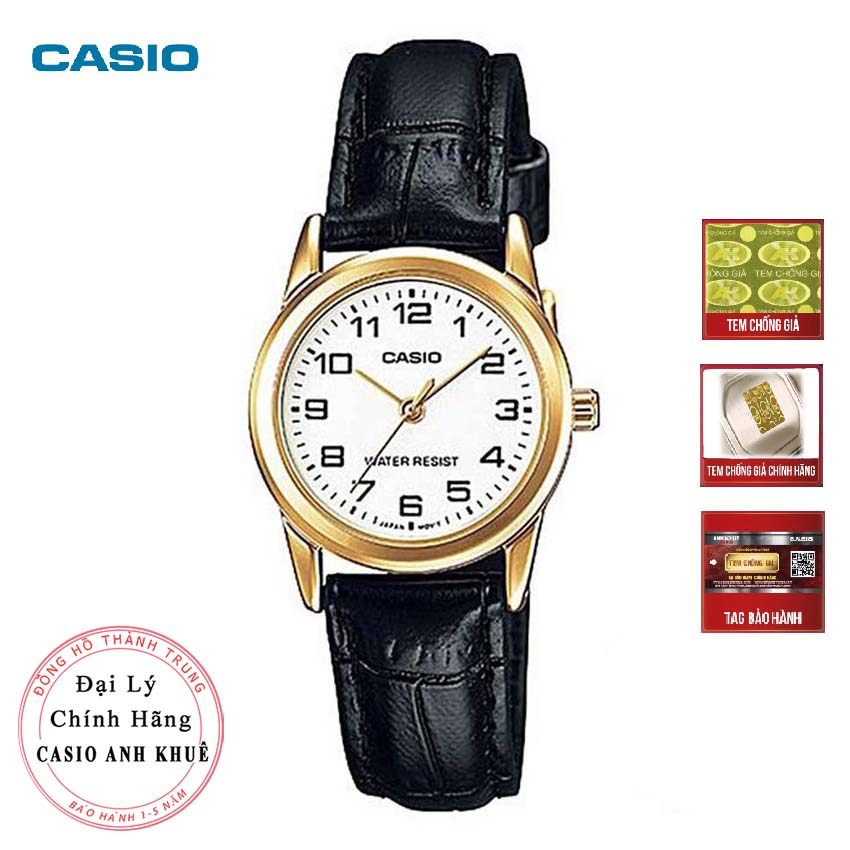 Đồng hồ nữ Casio LTP-V001GL-7BUDF dây da