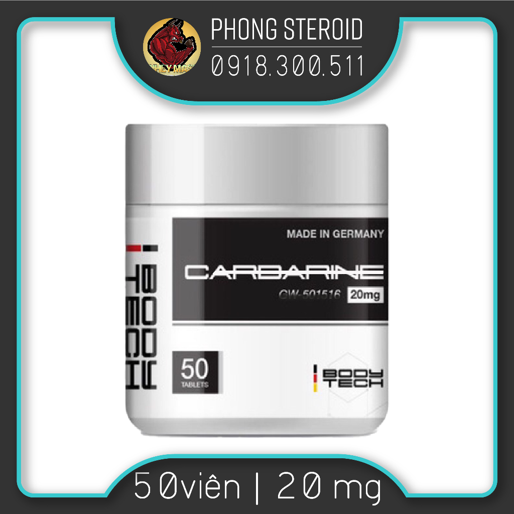 [Giảm Mỡ] CARDARINE (Gw1516 20mg) 50 Viên - BODYTECH & MEDITECH