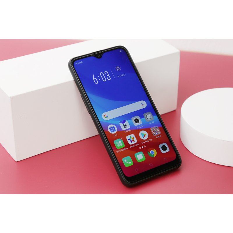 Điện thoại cảm ứng oppo a5s ram 6/128G 2sim giá rẻ pin trâu có kèm phụ kiện