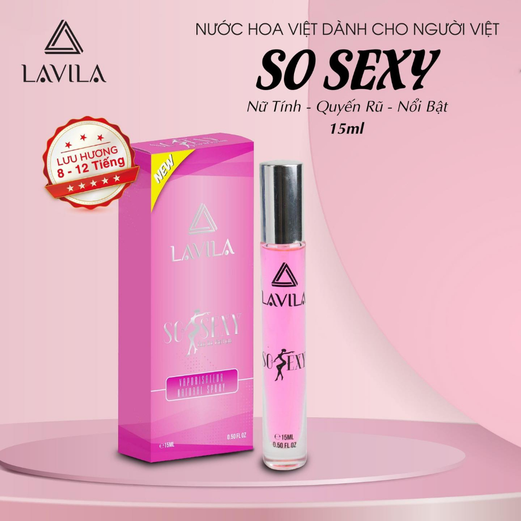 Nước hoa Nữ So Sexy Lavila cao cấp hương chuẩn Pháp lưu hương từ 8 đến 12 tiếng