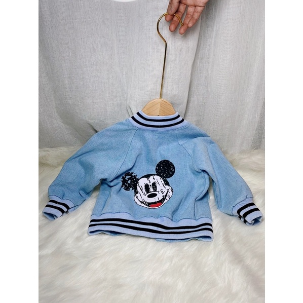 ÁO BÒ BOMBER MẪU CHUỘT MIKEY CHO BÉ 1-6 TUỔI