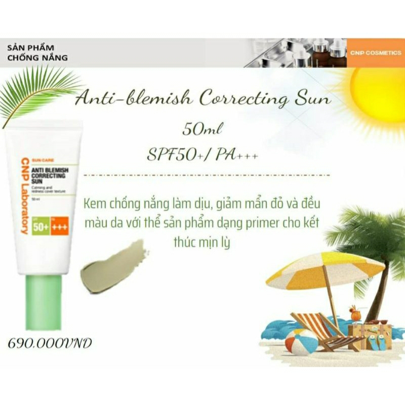 COMBO KEM CHỐNG NẮNG CNP VÀ SRM CNP