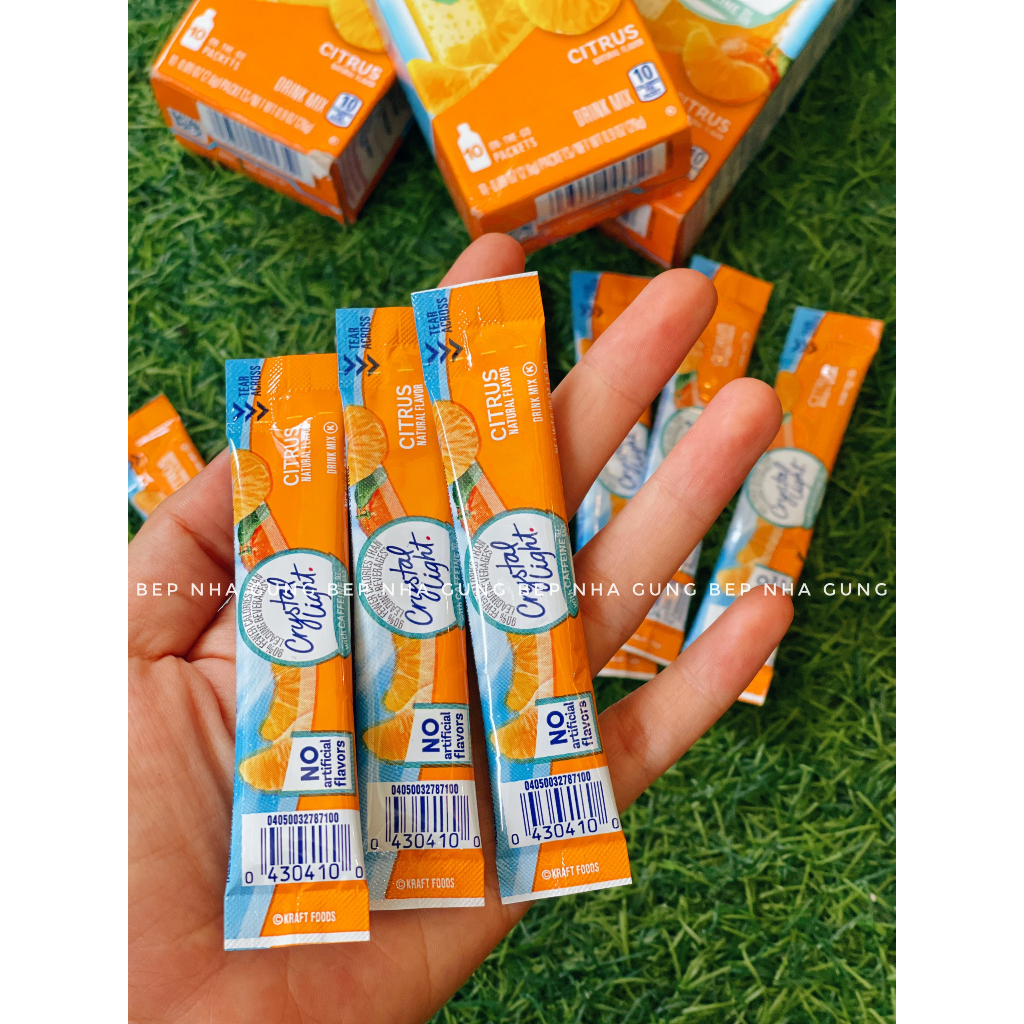 Crystal Light vị hoa quả  - For Keto, DAS, Lowcarb, Eatclean & Tiểu đường
