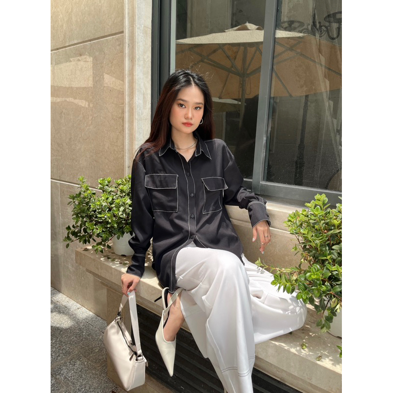 SAP-Sơ mi chỉ nổi cotton