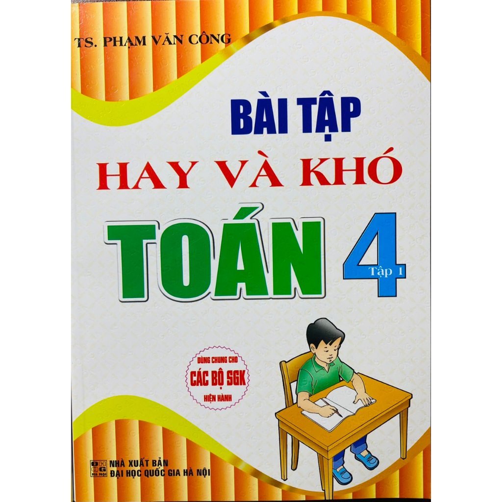 Sách - Bài tập hay và khó Toán 4 (tập 1+2)