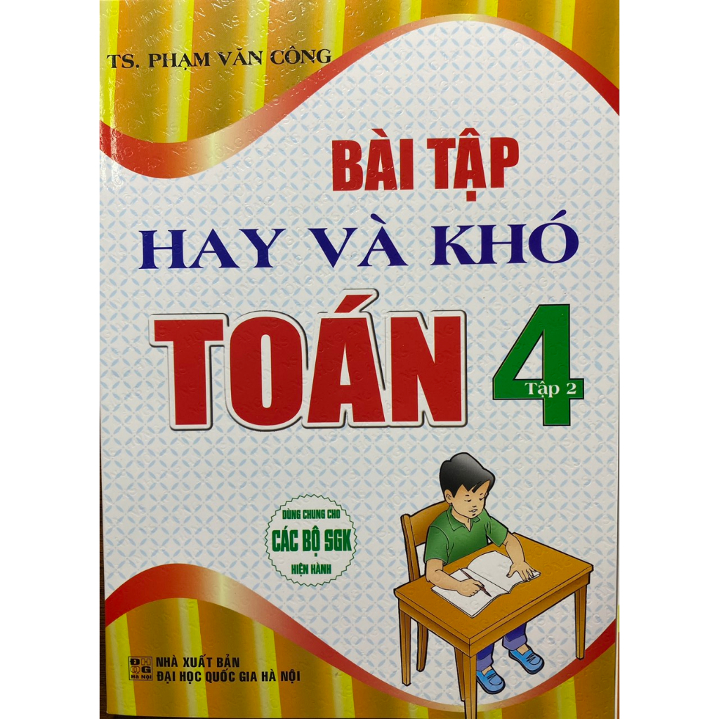 Sách - Bài tập hay và khó Toán 4 (tập 1+2)