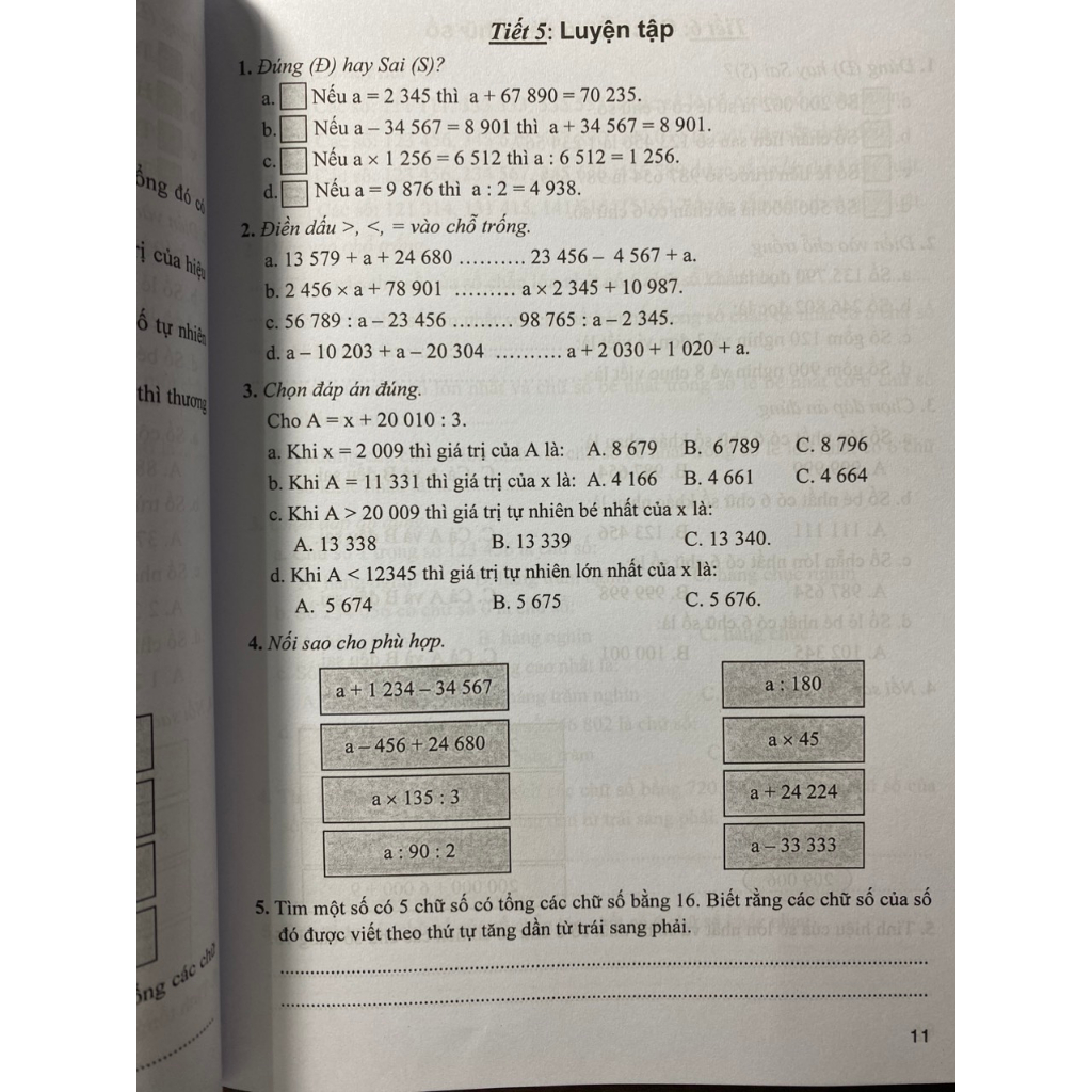 Sách - Bài tập hay và khó Toán 4 (tập 1+2)