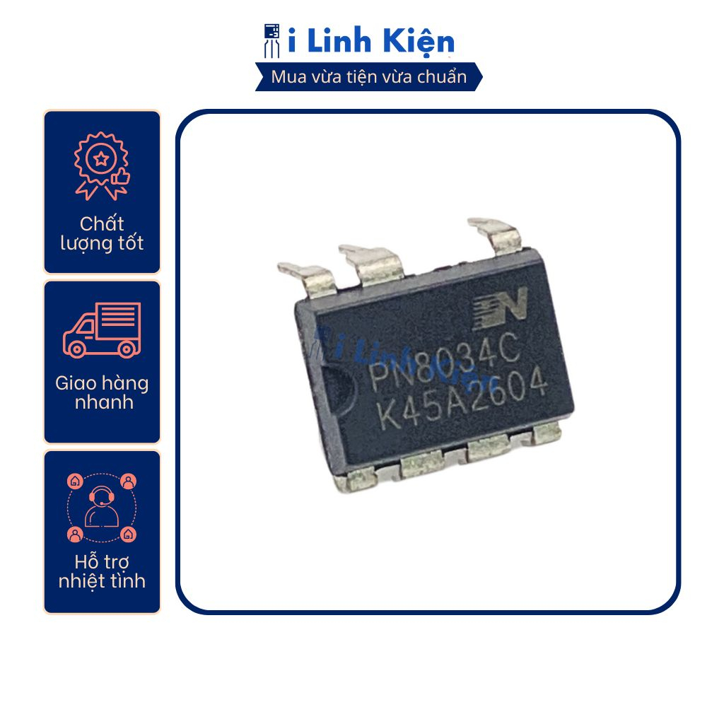 IC nguồn PN8034C PC8024R DIP-7 chính hãng chất lượng cao.