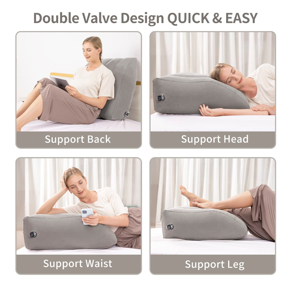 Gối Hơi Kê Gác Chân Khi Nằm Gối ngủ khi Ngồi Pillow LEX ☘️AsiaMart88 ☘️