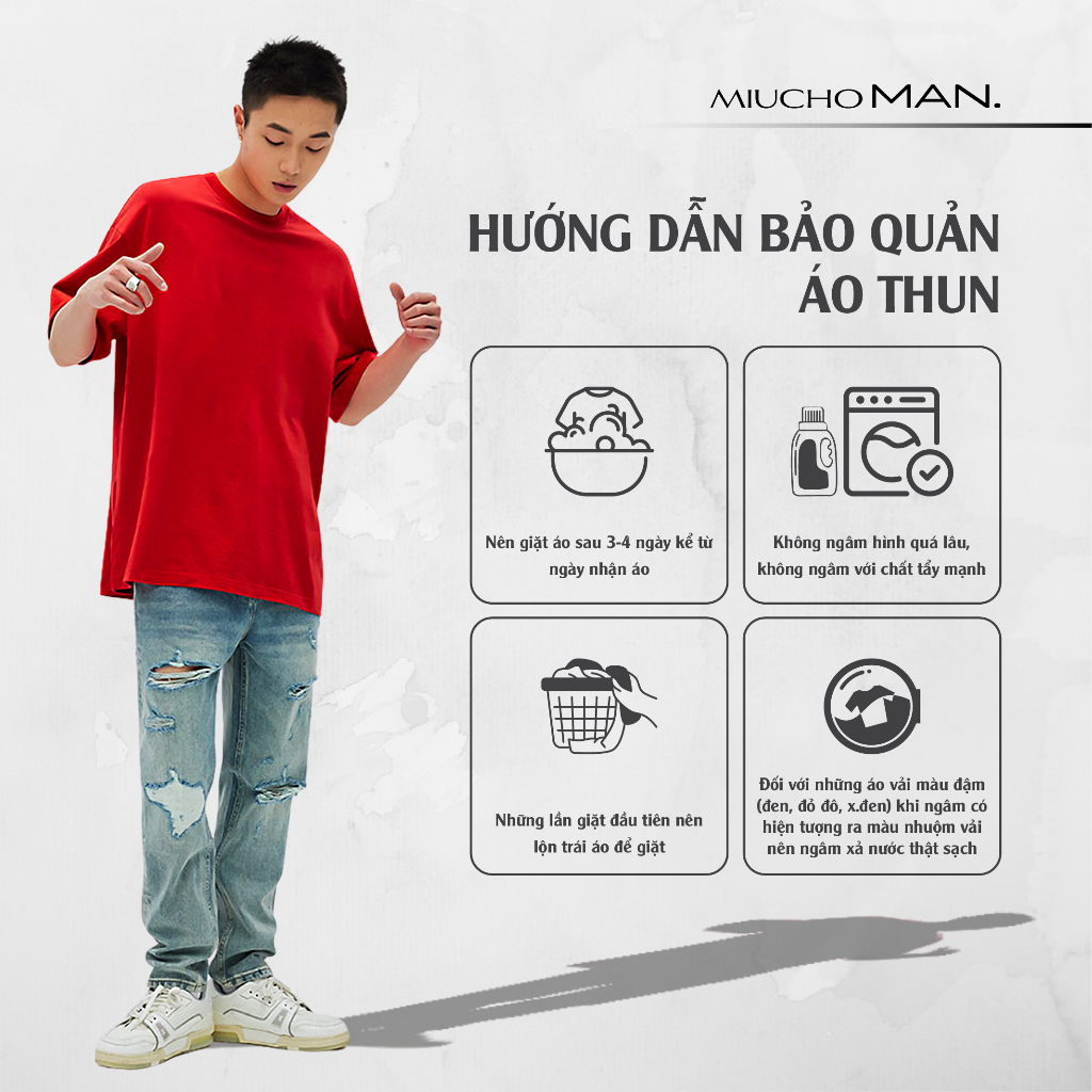 Áo phông nam local brand form rộng tặng ngẫu nhiễn Miucho Man