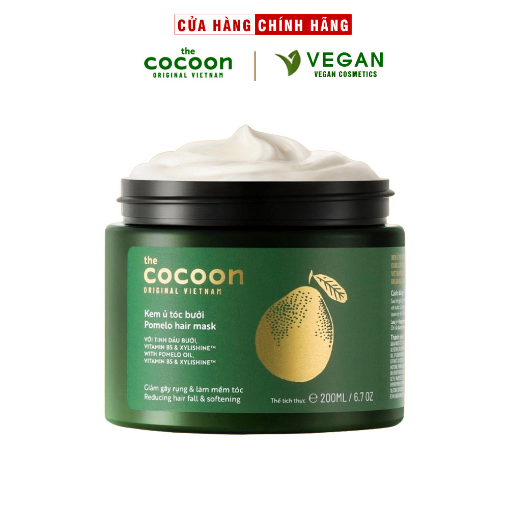 Kem ủ tóc bưởi pomelo Cocoon giảm gãy rụng và làm mềm tóc 200ml - VEGAN - Mỹ phẩm thuần chay