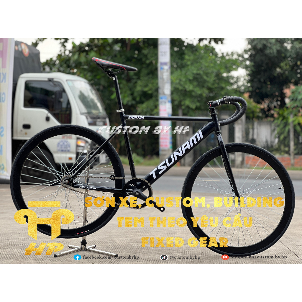 Fixed Gear Custom Paint M100 Đen