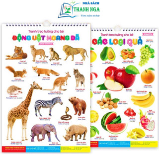 Sách - Tranh Treo Tường 14 Chủ Đề Cho Bé - Giúp Bé Khám Phá Thế Giới Và Các Sự Vật Quanh Mình  (Bộ 12 Trang - 14 Chủ Đề)