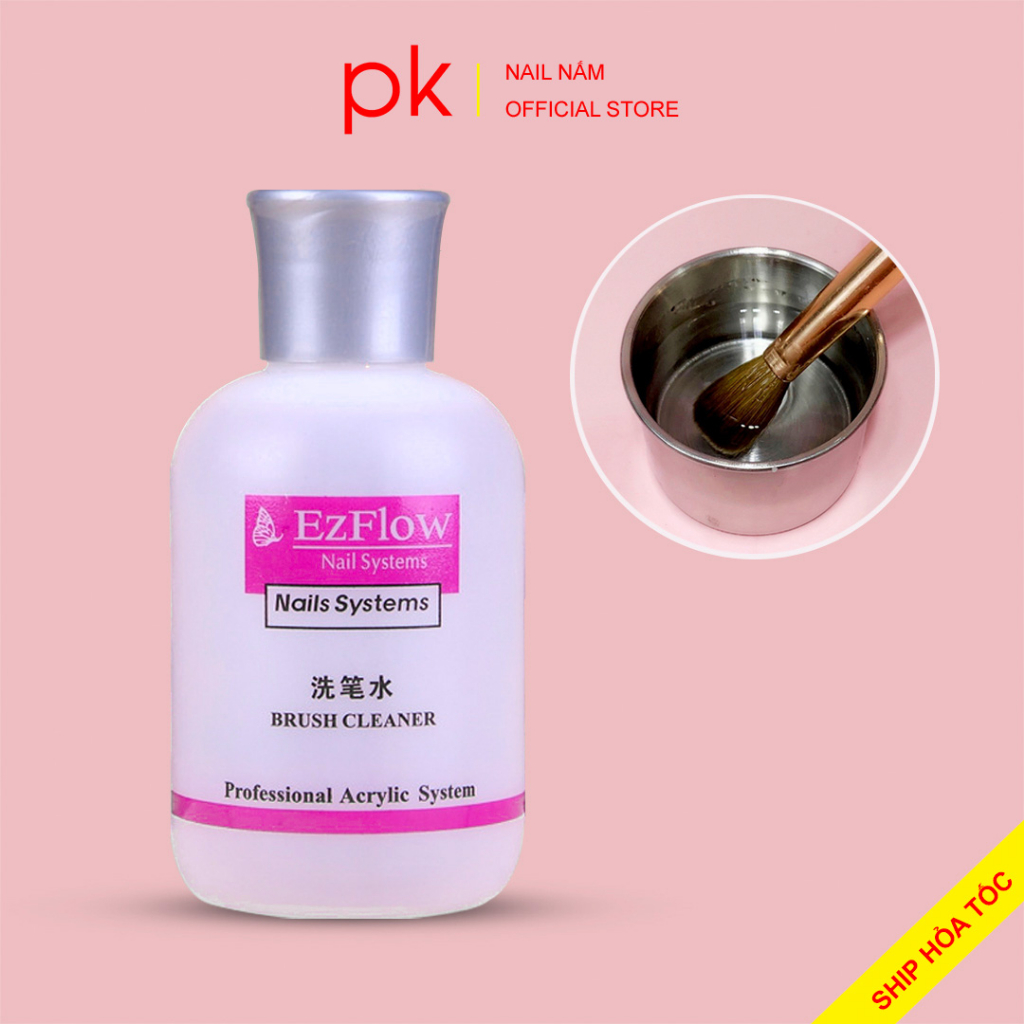Nước rửa cọ, rửa dụng cụ làm móng cao cấp thương hiệu Ezflow