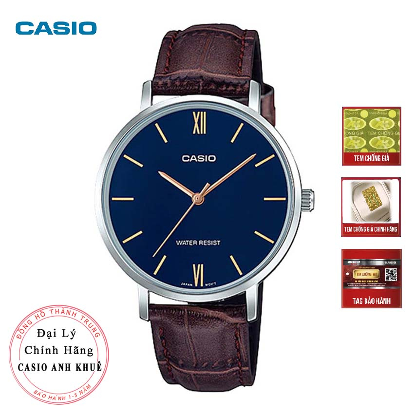 Đồng hồ nữ Casio LTP-VT01L-2BUDF dây da