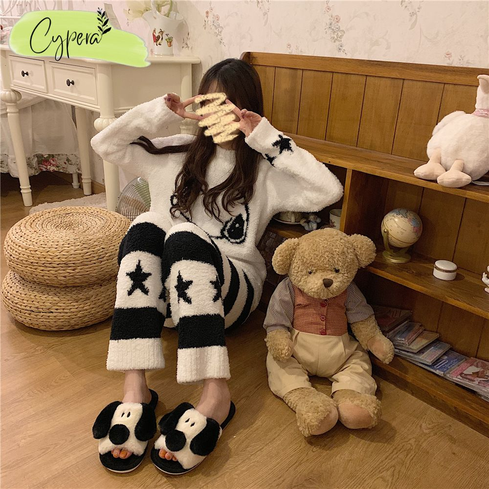 Dép Cặp Nam Nữ Đi Trong Nhà Quai Ngang Chống Trơn Trượt Hình Cún Con Đáng Yêu - D157 - D40