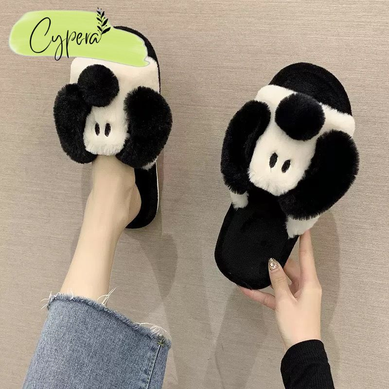 Dép Cặp Nam Nữ Đi Trong Nhà Quai Ngang Chống Trơn Trượt Hình Cún Con Đáng Yêu - D157 - D40