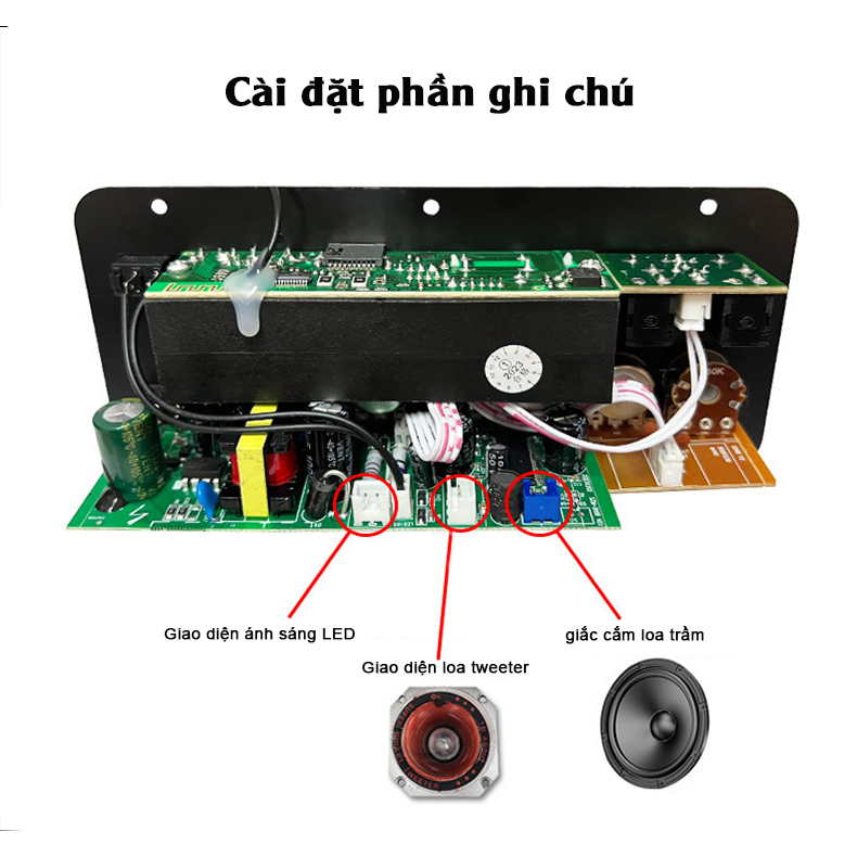 Bảng khuếch đại công suất âm thanh Bluetooth, dàn karaoke gia đình, âm thanh xe hơi loa siêu trầm micro ô tô gia đình