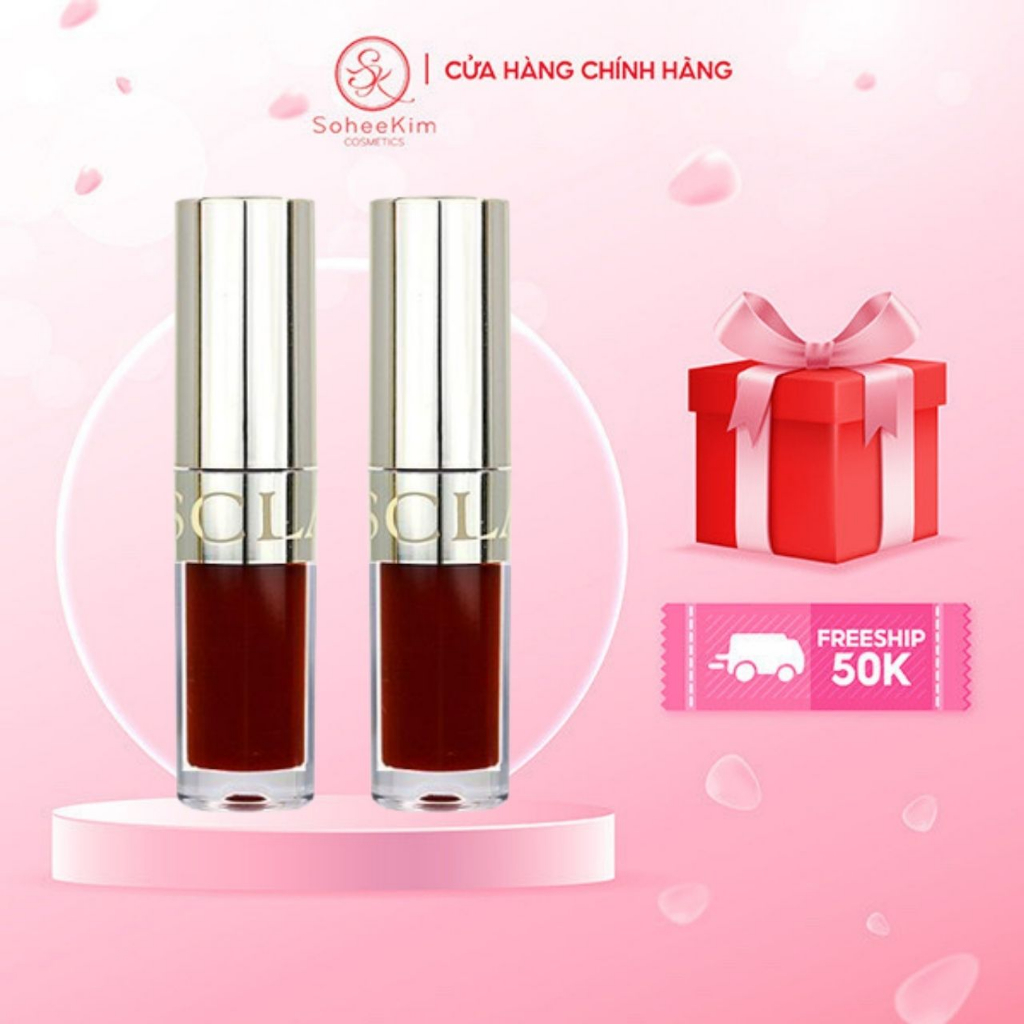 Son Dưỡng Môi Clarins Paris Instant Light Lip Comfort Oil Size Mini 1.4ml Mã 03, Son Dưỡng, Son Dầu Dưỡng Môi Có Màu