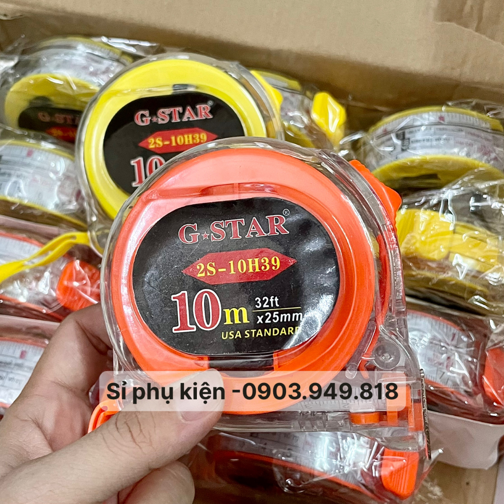 Thước kéo hai mặt vỏ trong 5M, 10M bảng lớn hiệu Gstar