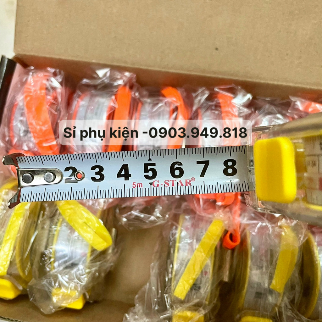 Thước kéo hai mặt vỏ trong 5M, 10M bảng lớn hiệu Gstar